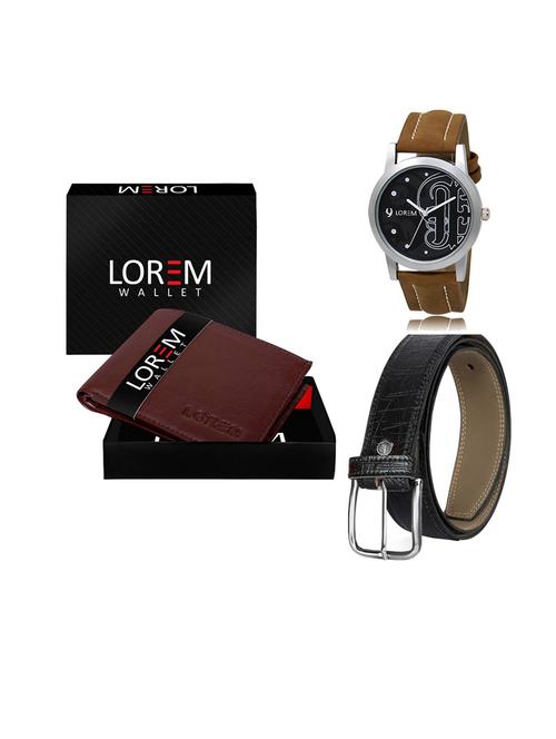 belt, wallet & watch gift combo - 19552841 - Very Small Image - 1