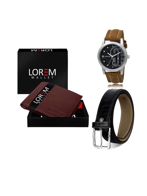 belt, wallet & watch gift combo - 19552842 - Very Small Image - 1