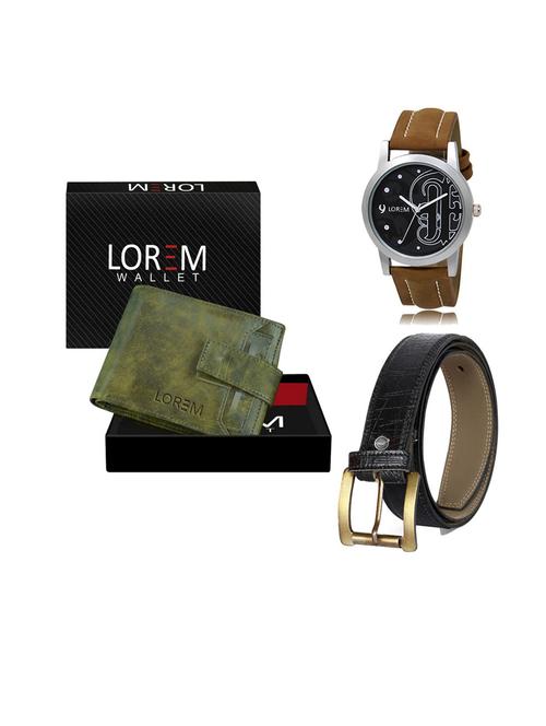 belt, wallet & watch gift combo - 19552886 - Very Small Image - 1