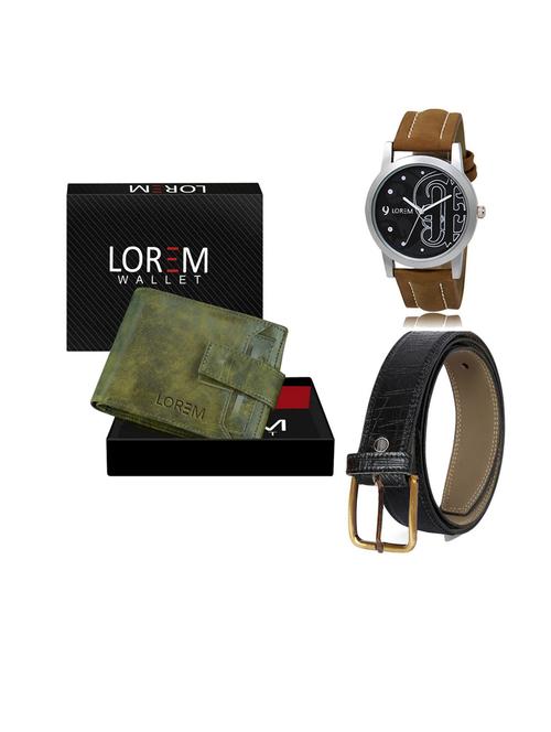 belt, wallet & watch gift combo - 19552888 - Very Small Image - 1