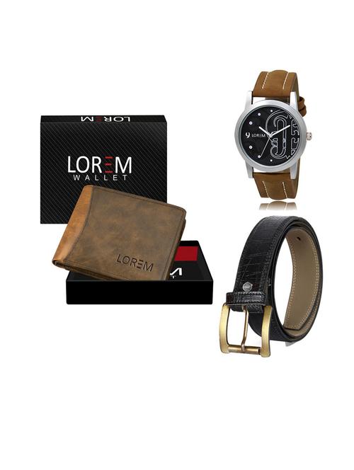 belt, wallet & watch gift combo - 19552910 - Very Small Image - 1