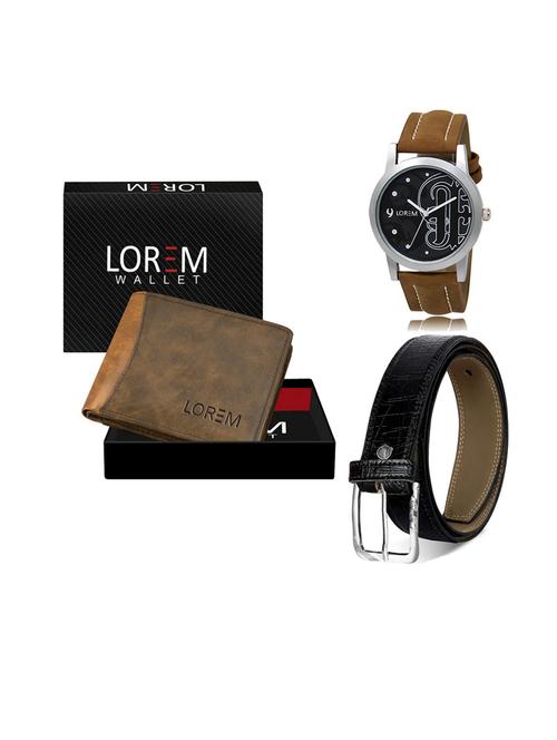 belt, wallet & watch gift combo - 19552914 - Very Small Image - 1