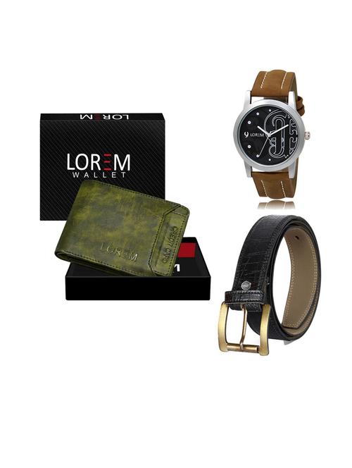 belt, wallet & watch gift combo - 19552916 - Very Small Image - 1