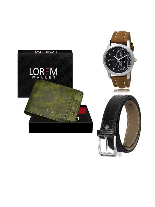 belt, wallet & watch gift combo - 19552921 - Very Small Image - 1
