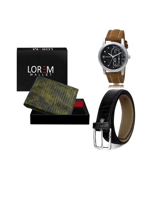 belt, wallet & watch gift combo - 19552938 - Very Small Image - 1