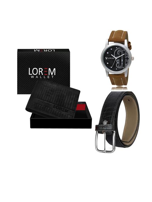 belt, wallet & watch gift combo - 19552943 - Very Small Image - 1
