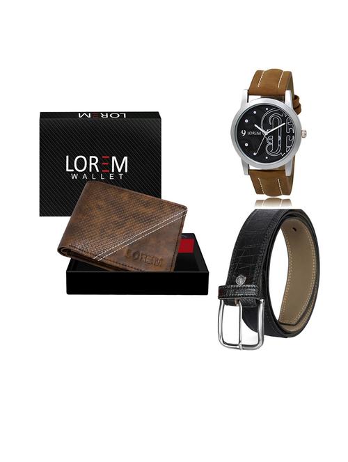 belt, wallet & watch gift combo - 19552949 - Very Small Image - 1