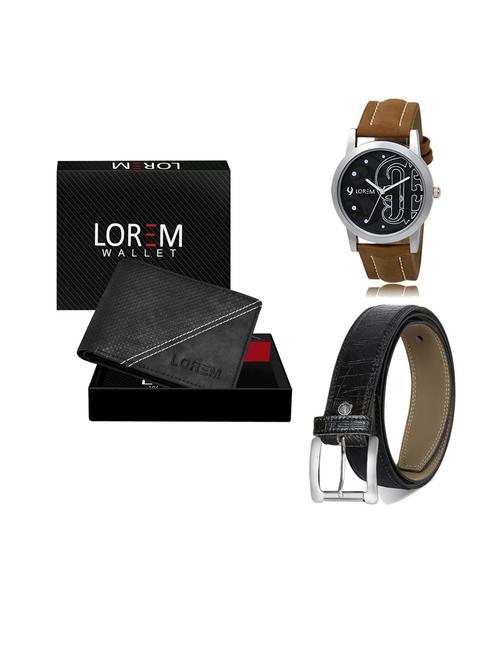 belt, wallet & watch gift combo - 19552965 - Very Small Image - 1