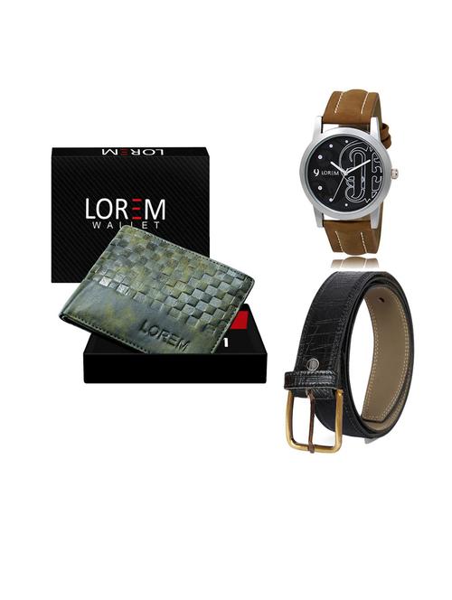 belt, wallet & watch gift combo - 19552984 - Very Small Image - 1