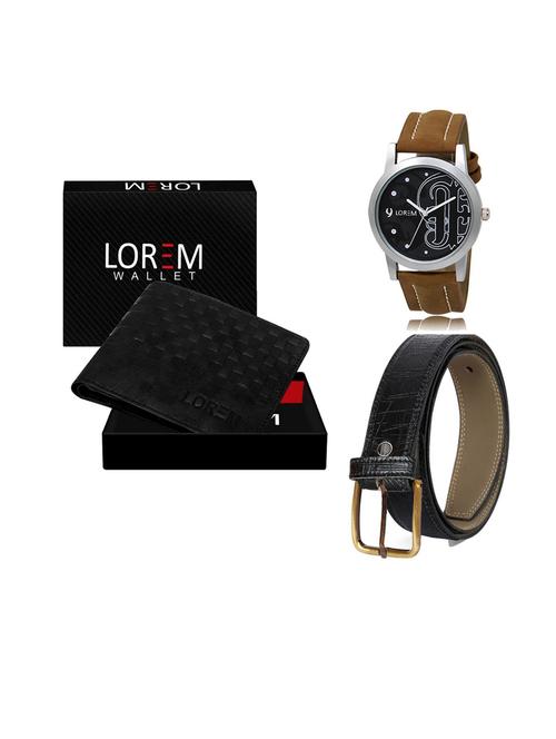 belt, wallet & watch gift combo - 19552990 - Very Small Image - 1