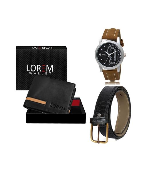 belt, wallet & watch gift combo - 19553008 - Very Small Image - 1