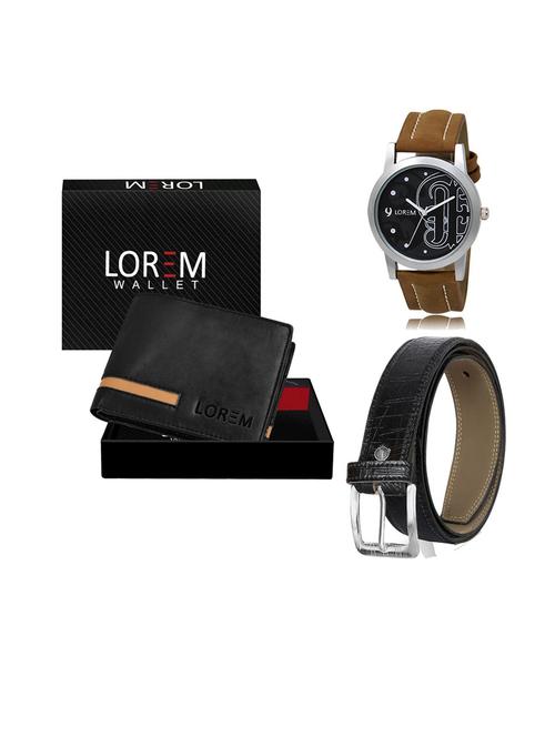 belt, wallet & watch gift combo - 19553011 - Very Small Image - 1