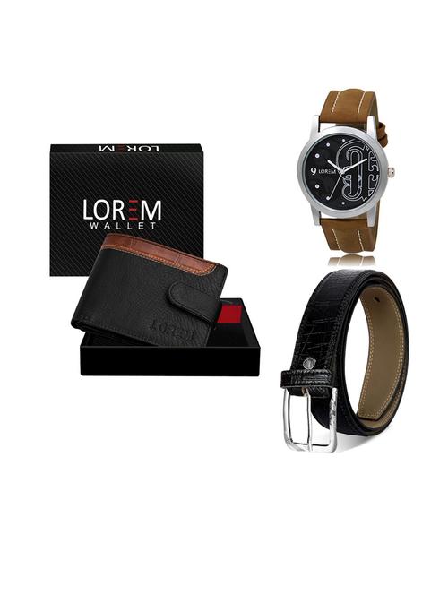 belt, wallet & watch gift combo - 19553028 - Very Small Image - 1