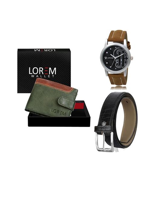 belt, wallet & watch gift combo - 19553035 - Very Small Image - 1