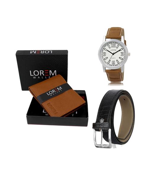 belt, wallet & watch gift combo - 19553047 - Very Small Image - 1