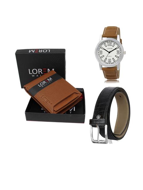 belt, wallet & watch gift combo - 19553053 - Very Small Image - 1