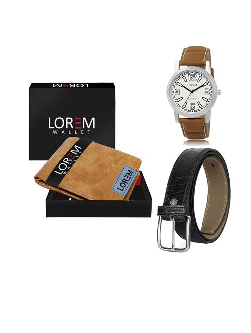 belt, wallet & watch gift combo - 19553093 - Very Small Image - 1