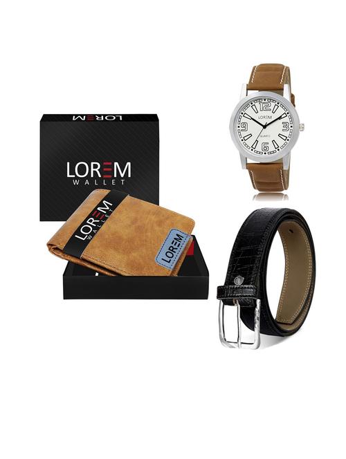 belt, wallet & watch gift combo - 19553094 - Very Small Image - 1
