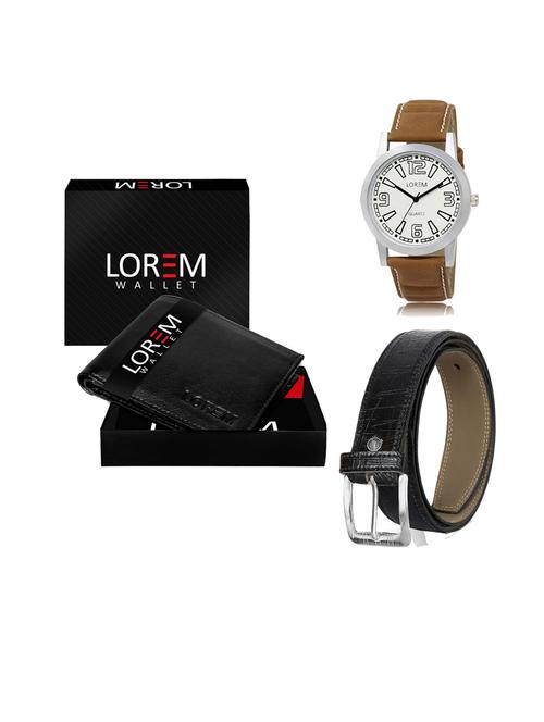 belt, wallet & watch gift combo - 19553119 - Very Small Image - 1