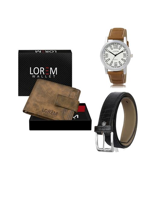 belt, wallet & watch gift combo - 19553167 - Very Small Image - 1