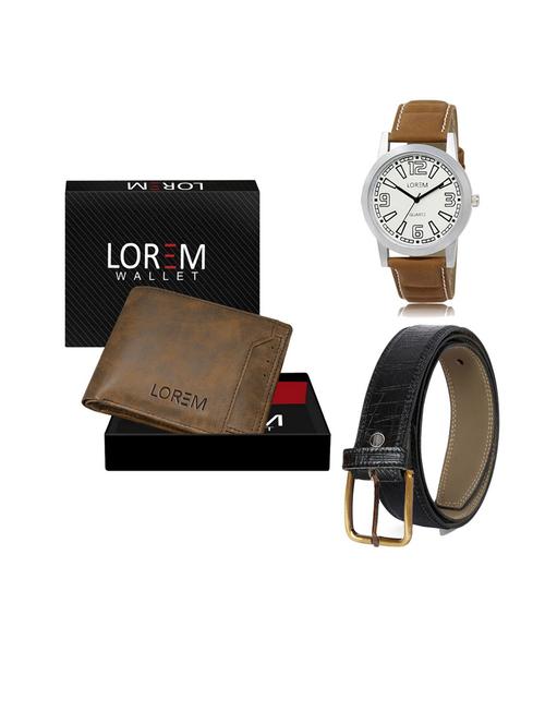 belt, wallet & watch gift combo - 19553170 - Very Small Image - 1