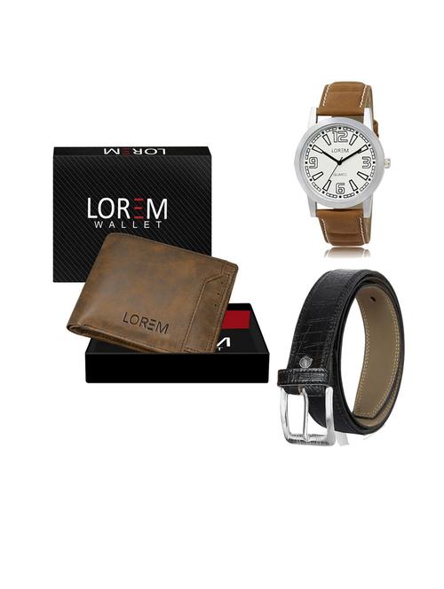 belt, wallet & watch gift combo - 19553173 - Very Small Image - 1