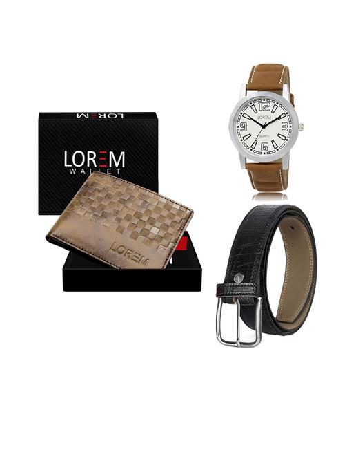 belt, wallet & watch gift combo - 19553243 - Very Small Image - 1