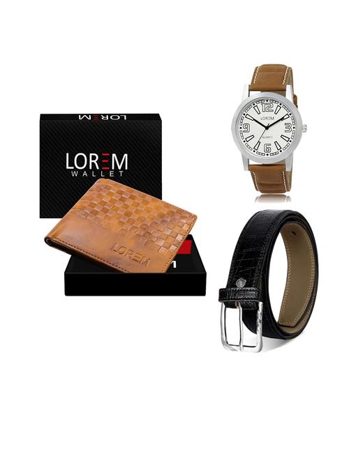 belt, wallet & watch gift combo - 19553250 - Very Small Image - 1