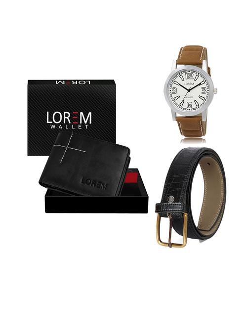 belt, wallet & watch gift combo - 19553266 - Very Small Image - 1