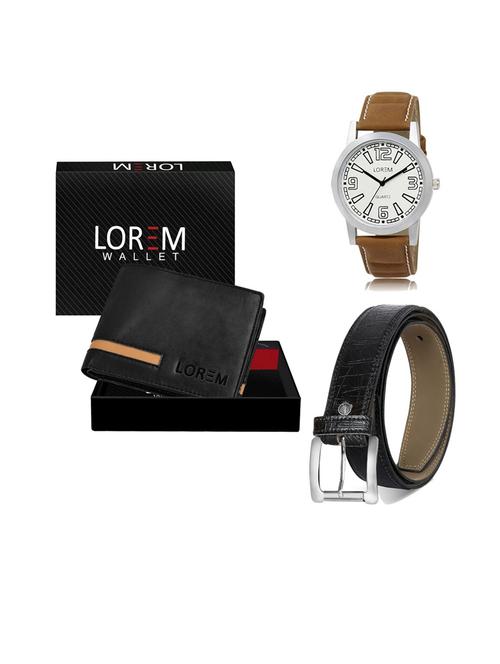 belt, wallet & watch gift combo - 19553277 - Very Small Image - 1
