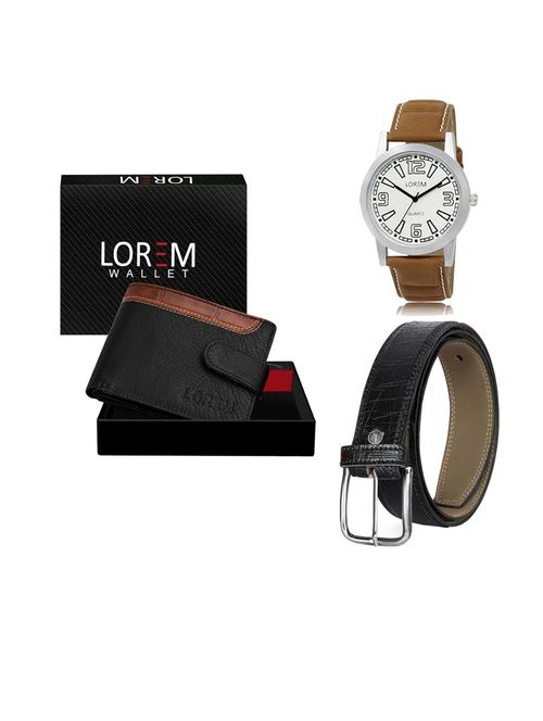 belt, wallet & watch gift combo - 19553297 - Very Small Image - 1