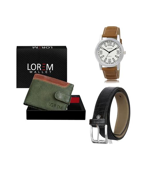 belt, wallet & watch gift combo - 19553305 - Very Small Image - 1