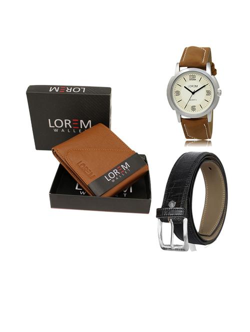 belt, wallet & watch gift combo - 19553311 - Very Small Image - 1