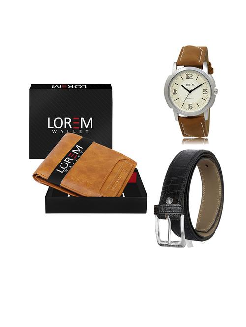 belt, wallet & watch gift combo - 19553335 - Very Small Image - 1