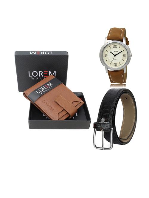 belt, wallet & watch gift combo - 19553357 - Very Small Image - 1