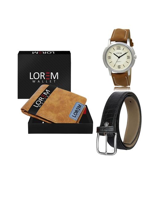belt, wallet & watch gift combo - 19553363 - Very Small Image - 1