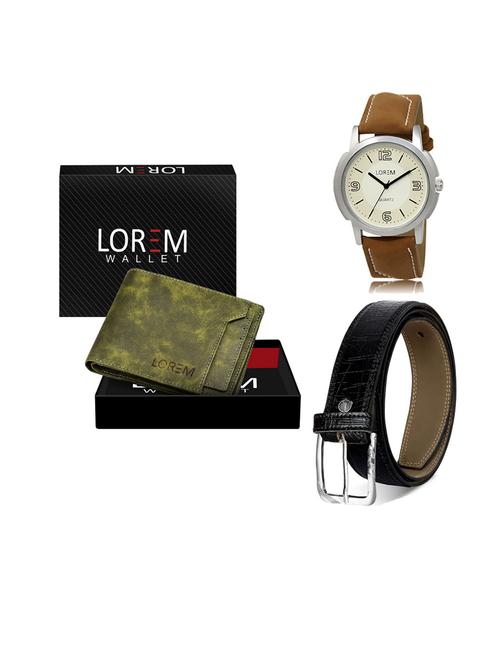 belt, wallet & watch gift combo - 19553394 - Very Small Image - 1