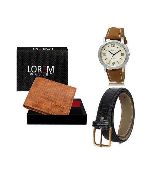 belt, wallet & watch gift combo - 19553470 - Very Small Image - 1