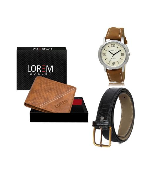 belt, wallet & watch gift combo - 19553494 - Very Small Image - 1