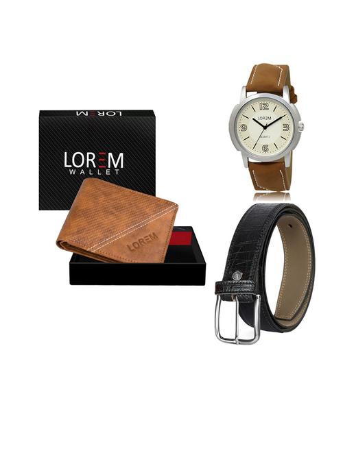 belt, wallet & watch gift combo - 19553495 - Very Small Image - 1