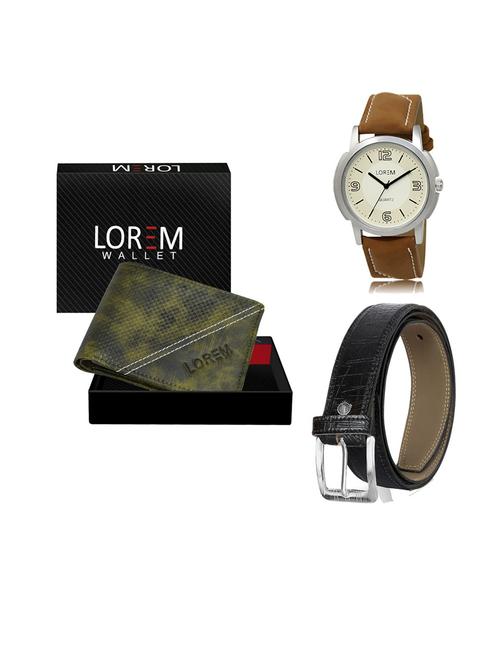 belt, wallet & watch gift combo - 19553503 - Very Small Image - 1