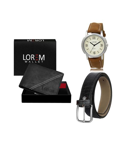 belt, wallet & watch gift combo - 19553507 - Very Small Image - 1