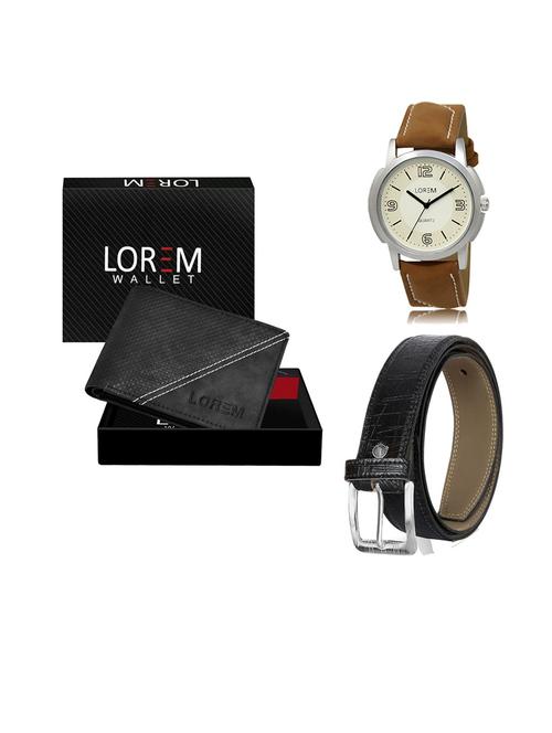 belt, wallet & watch gift combo - 19553509 - Very Small Image - 1