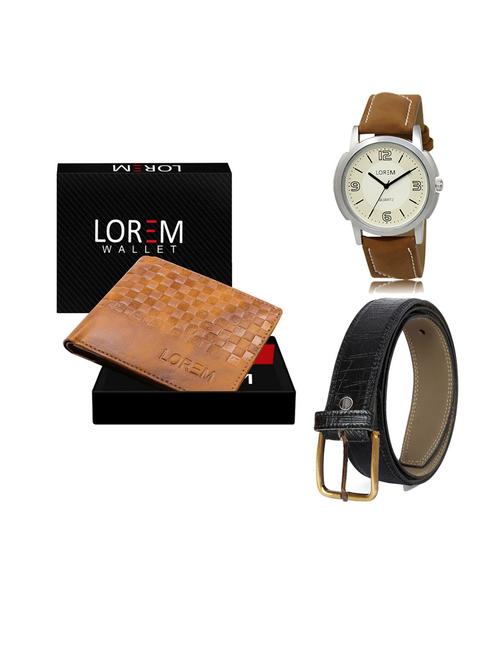 belt, wallet & watch gift combo - 19553518 - Very Small Image - 1