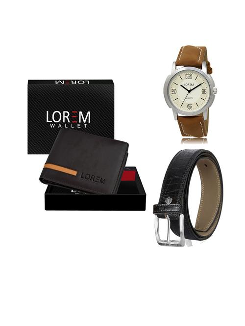 belt, wallet & watch gift combo - 19553557 - Very Small Image - 1
