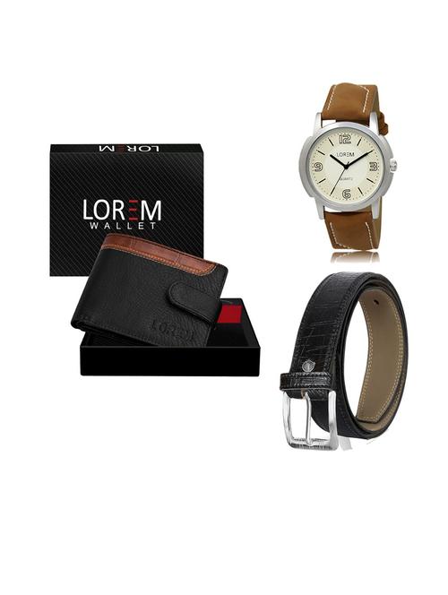 belt, wallet & watch gift combo - 19553569 - Very Small Image - 1