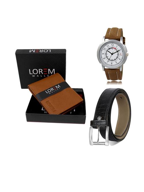 belt, wallet & watch gift combo - 19553583 - Very Small Image - 1