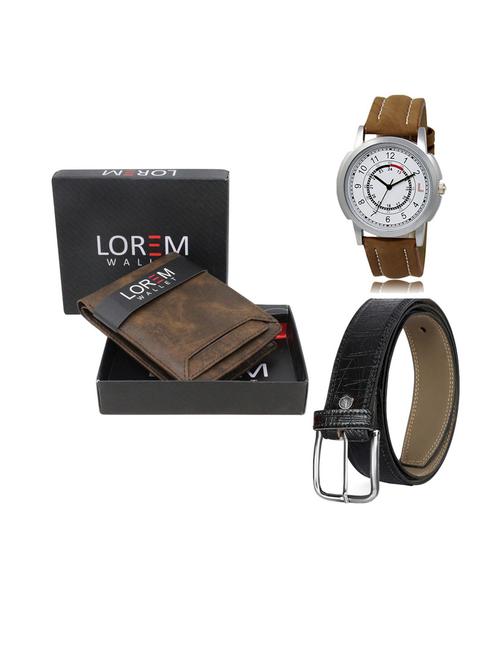 belt, wallet & watch gift combo - 19553597 - Very Small Image - 1