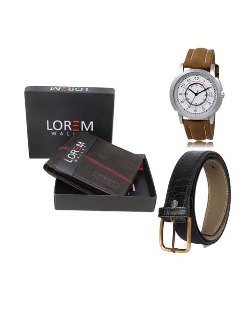 belt, wallet & watch gift combo - 19553608 - Very Small Image - 1