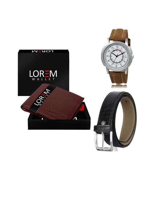 belt, wallet & watch gift combo - 19553653 - Very Small Image - 1